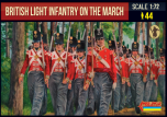 Strelets 1/72 British Light Infantry on the March Napoleonic era # 29472