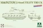 Takom 1/35 M46 Patton US Medium Tank + ¼ton Utility Truck - Limited edition # 02117X