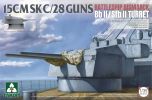 Takom 1/35 Bismarck Turret, 15cm SK C/28 Gun, Bb II/Stb II # 02147