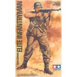 Tamiya 1/16 WWII German Elite Infantry Man # 36303 - Plastic Model Kit