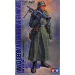Tamiya 1/16 WWII German Machine Gunner (Greatcoat) # 36306 - Plastic Model Kit