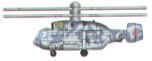 Trumpeter 1/700 Kamov Ka-29 Helix (6 in box) # 03414 - Plastic Model Kit