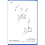 Trumpeter 1/700 A-7E Corsair II (6 in box) # 03422 - Plastic Model Kit