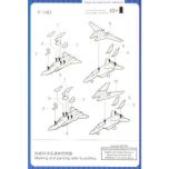 Trumpeter 1/700 F-14B/D Tomcat (6 in box) # 03425 - Plastic Model Kit