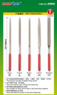 Trumpeter Assorted diamond files set (Grit size:150#)-φ3*140mm # 09965