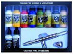Vallejo Model Air Set - Ultra Airbrush + 10 Basic Colors # 71167