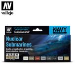 AV Vallejo Model Air Set - Nuclear Submarines (8) # 71611