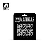  Vallejo Stencils 1/48 Weathered Paint # ST-AIR001