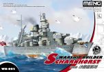 Meng Model Warship Builder Scharnhorst Cartoon Ship # 002