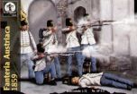 Waterloo 1815 1/72 Fanteria Austriaca 1859 (40 men/4 horses). # 017 - Plastic Model Figures