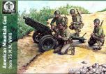Waterloo 1815 1/72 WWII 75mm American Mountain Gun # AP038 - Plastic Model Figures