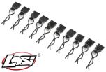 Losi Body Clips, Black, Small (10): LMT # 246003