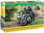 Zvezda 1/35 German WWII Zuendapp K800 Motorcycle with Sidecar & Crew # 3717