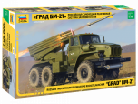 Zvezda 1/35 Multiple Rocket Launcher BM-21 "Grad" # 3655