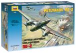 Zvezda 1/48 Soviet Dive Bomber PE-2 Petlyakov Pe-2 # 4809