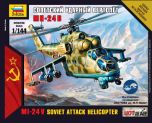 Zvezda 1/144 &#1052;i-24V Soviet Attack Helicopter # 7403 - Plastic Model Kit