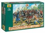Zvezda 1/72 Medieval Peasant Army # 8059 - Plastic Model Figures