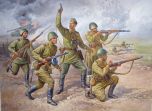 Zvezda 1/72 Soviet Infantry WWII # 8077 - Plastic Model Figures