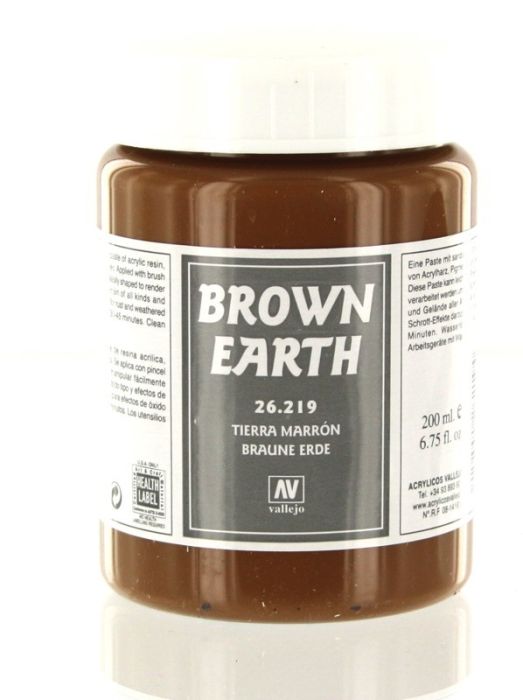 Colore Acrilico Vallejo Stone Textures - Brown Earth, 200 Ml Per Modellismo - Foto 11