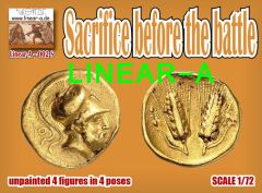 Linear-A 1/72 Sacrifice Before The Battle Mini Set With 4 Figures # 002-S
