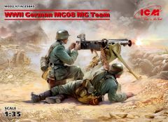 ICM 1/35 WWII German MG08 MG Team (2 figures) (100% new molds) # 35645