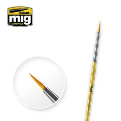 Ammo Mig Jimenez Size 1 Synthetic Round Brush # 8613