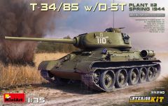 Miniart 1/35 T-34/85 w/D-5T Plant 112 1944 Interior Kit # 35290