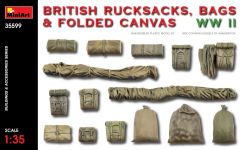 Miniart 1/35 British Bags, Rucksacks & Canvas WWII # 35599