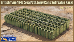 Gecko Models 1/35 British Type 1942 5 gal/20L Jerry Cans Set # 0158