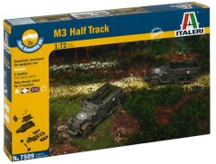 Italeri 1/72 M3A1 Half Track includes 2 snap together kits # 7509 - Plastic Model Kit
