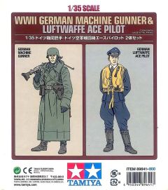 Tamiya 1/35 Machine Gunner & Ace Pilot - 89641