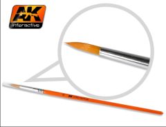 AK Interactive Brushes - Synthetic Round 6 # 00606