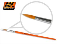 AK Interactive Brushes - Synthetic Round 8 # 00607