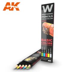 AK Interactive WATERCOLOR PENCIL SET BASICS # 10045