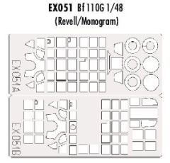 Eduard 1/48 Bf 110G MG/RV # EX051