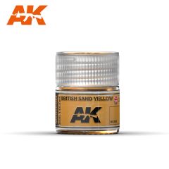 Ak Interactive Real Colors 10ml British Sand Yellow Acrylic Lacquer # 93