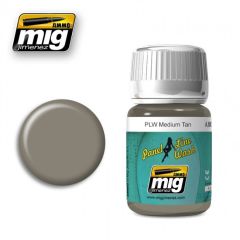 Ammo By Mig Jimenez 35ml Medium Tan Panel Line Wash # 606