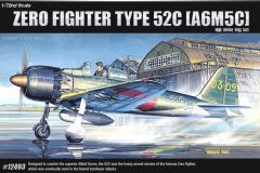 Academy 1/72 A6M5c Zero Fighter type 52c # 12493 - Plastic Model Kit