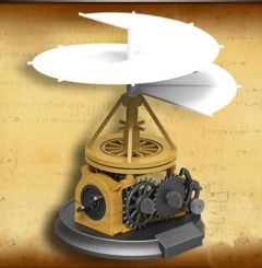 ACADEMY DA VINCI HELICOPTER SNAP MODEL KIT #18159