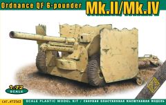 Ace 1/72 Ordnance QF 6-pounder Mk.II/Mk.IV # 72563