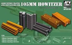 AFV Club 1/35 105mm Howitzer Ammunition crates and containers # 35184