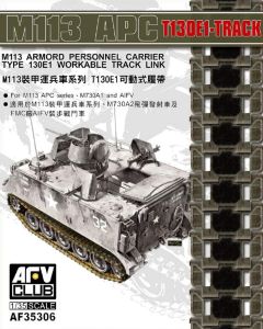 AFV Club 1/35 US T130E1 Workable Track Link for M113 APC # 35306