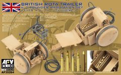 AFV Club 1/35 British ROTA Trailer with 2 Pounder Ammunition Set # 35264 - Plastic Model Kit