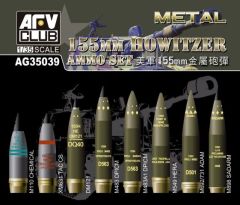 AFV Club 1/35 NATO155mm Howitzer Ammo Set Brass # 35039 - Plastic Model Kit