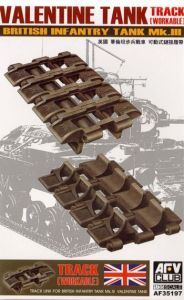 AFV Club 1/35 Valentine TankMk.I Workable Track # 35197 - Plastic Model Kit