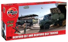 Airfix 1/76 Bedford QLT and Bedford QLD Trucks # 03306 - Plastic Model Kit