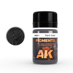 AK Interactive 35ml Dark Steel Pigment # 086