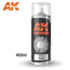 AK Interactive 400ml Gloss Varnish Spray Can # 1012