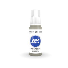 AK Interactive 17ml 3rd Gen Acrylic Oily Steel # 11211