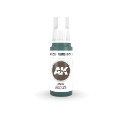 AK Interactive 17ml 3rd Gen Acrylic Turquoise Ink # 11220
